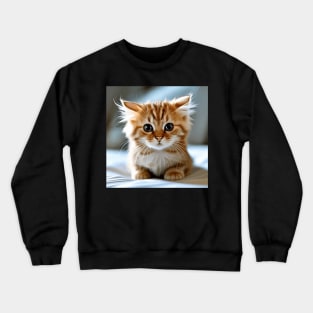 Cute Cat Or Possibly Kitten Crewneck Sweatshirt